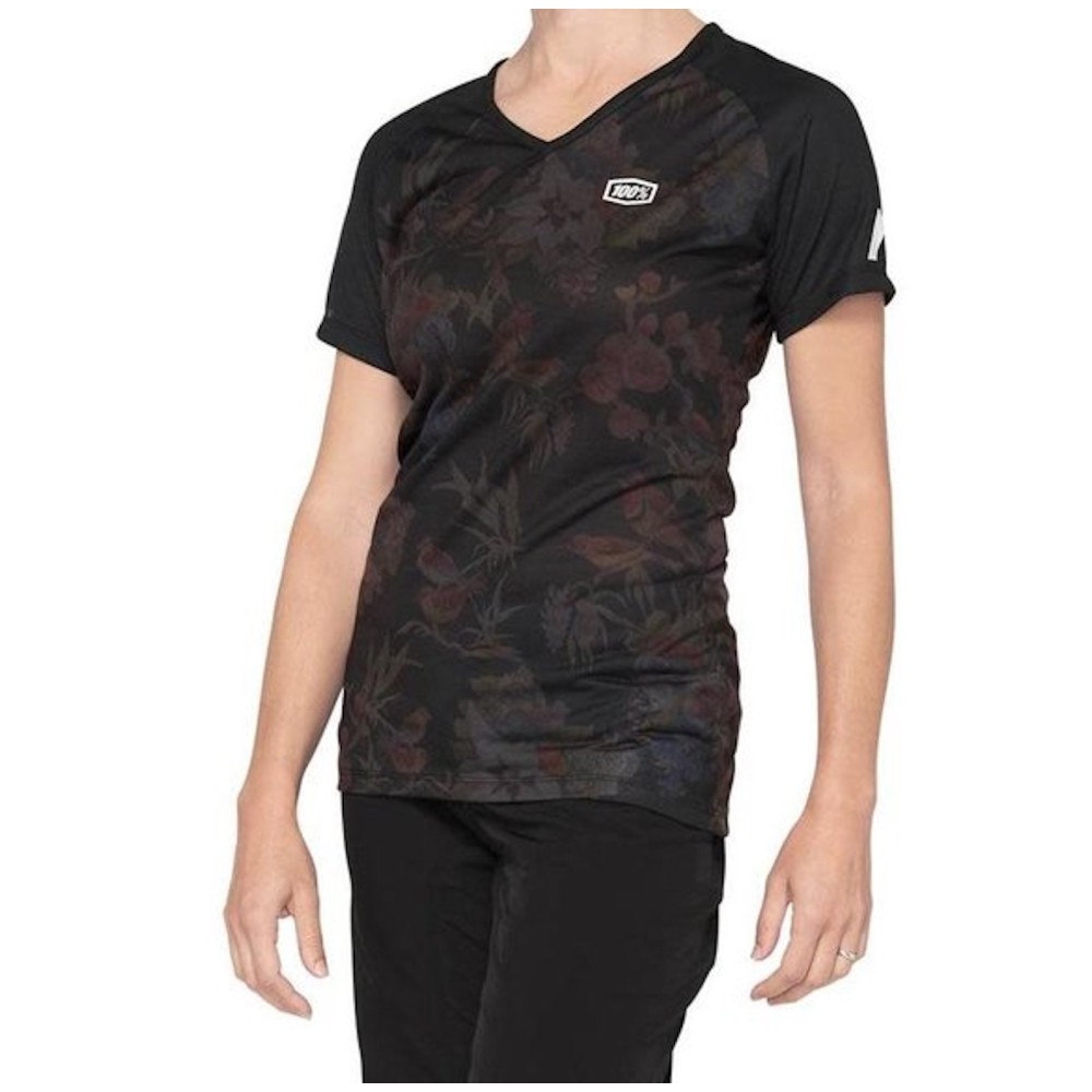 MAGLIA RIDE 100% ARIMATIC NERO FLORAL DONNA | Codice: 44306-432-12