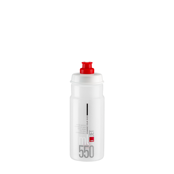 ELITE JET 550 CLEAR - RED LOGO  BOTTLE | Reference: CLEAR - RED LOGO