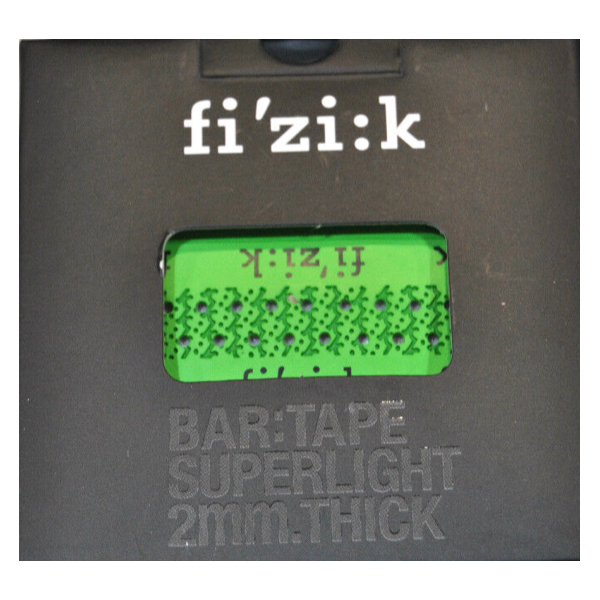 HANDLEBAR TAPE FIZIK SUPERLIGHT TACKY 2 MM GREEN CON LOGO | Reference: BT06-A00102