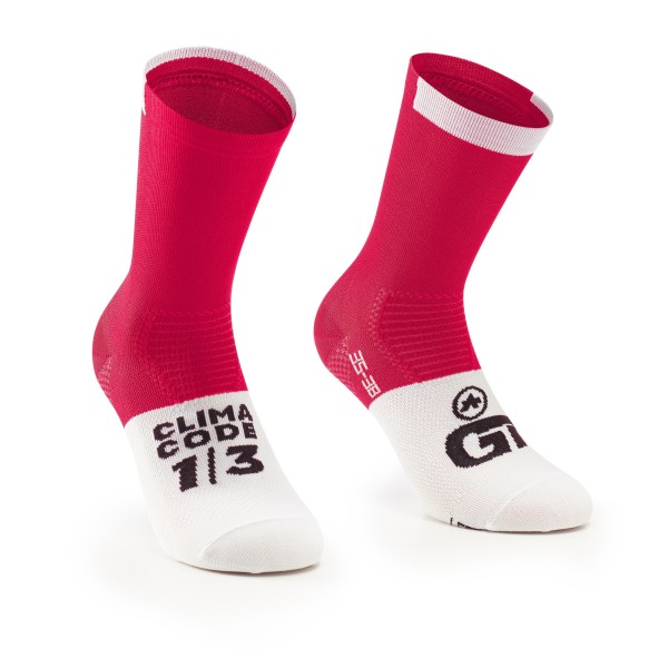 ASSOS GT SOCKS C2 LUNAR RED | Reference: P13.60.700.4S