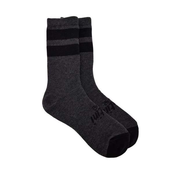 SANTINI HIGH-PROFILE WOOL SOCKS RIGA DARK GREY | Reference: 4M652WLRIGA-DARK GREY