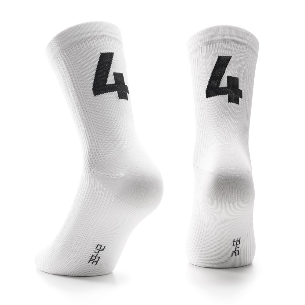 ASSOS POKER SOCKS NO.4 HOLY WHITE | Reference: P13.60.709.57